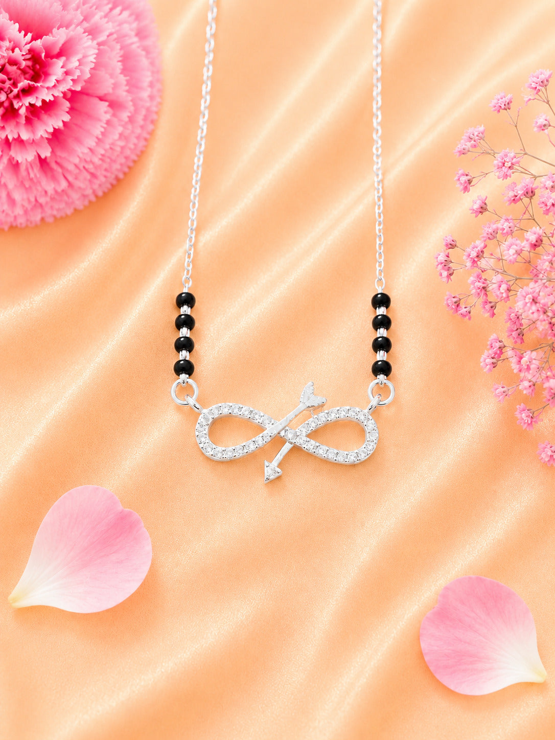92.5 Sterling Silver Infinity Love Mangalsutra