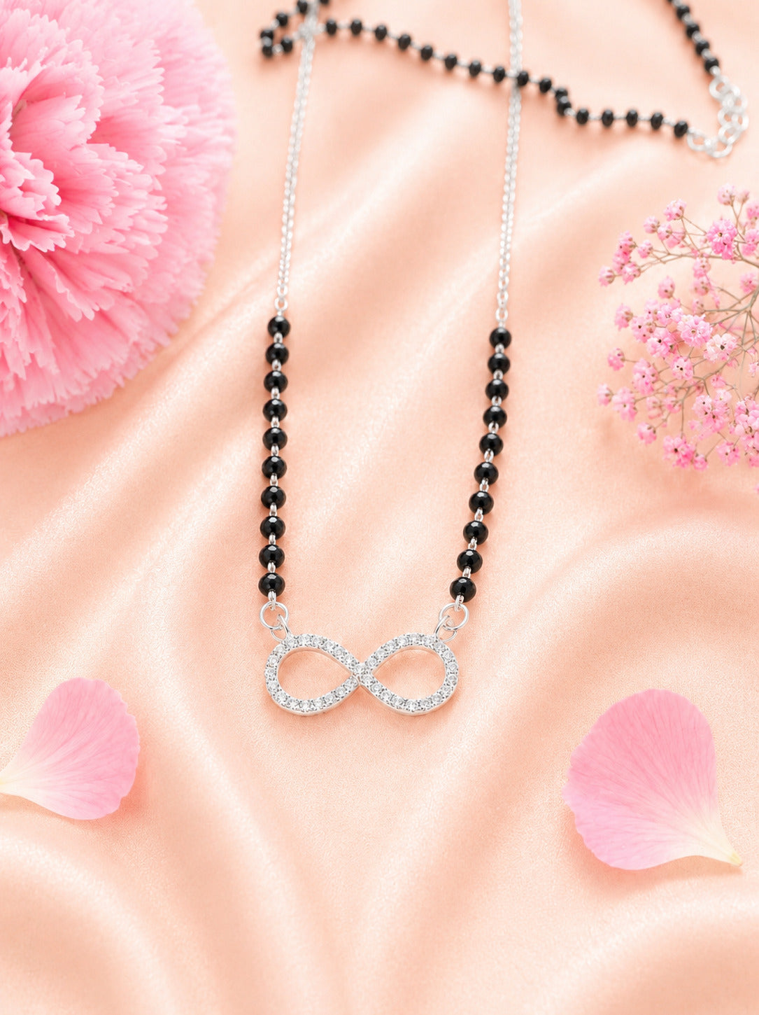 92.5 Sterling Silver Infinity Mangalsutra