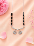 92.5 Sterling Silver Twin Charm Mangalsutra
